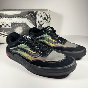 Vans Wayvee Tyson Peterson Black Aaphalt Mesh Suede Skate Shoes Men’s 13